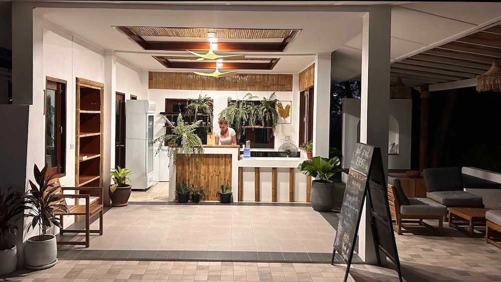 Espace bien-être et café après transformation