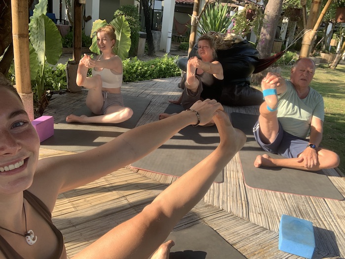 Exemple de vibration par le yoga